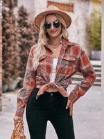 Plaid Button-Down Long Sleeve Shirt