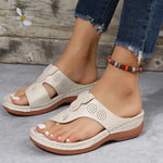 Cutout Wedge Sandals