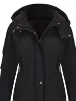 Full Size Hooded Mid-Length Windproof Outerwear Plus Size