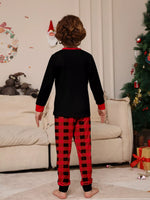 Full Size Matching Family Christmas Pajamas Set with Festive Graphic Plus Size