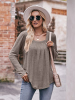 Square Neck Long Sleeve T-Shirt
