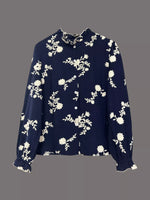 Floral Embroidered Long Sleeve Shirt