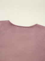 Ruched Front Long Sleeve T-Shirt