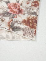 Floral Print Flounce Sleeve Blouse