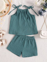 Children's Textured Cami and Shorts Set