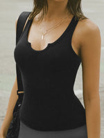 2 Piece Ribbed Wide Strap Tank