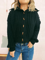 Button Up Long Sleeve Cardigan