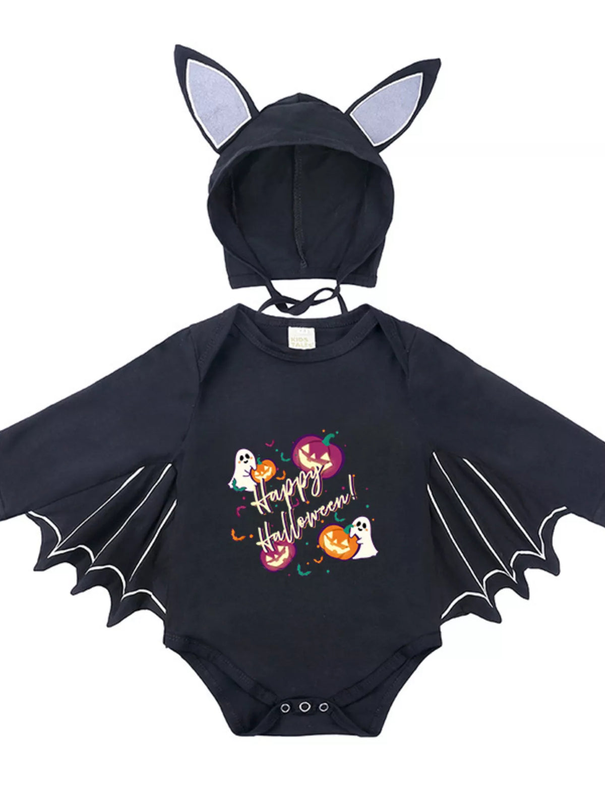 Children's Halloween Bat Bodysuit & Hat Costume Set