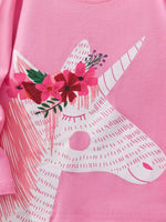 Children's Cute Unicorn Graphic Long Sleeve T-Shirt