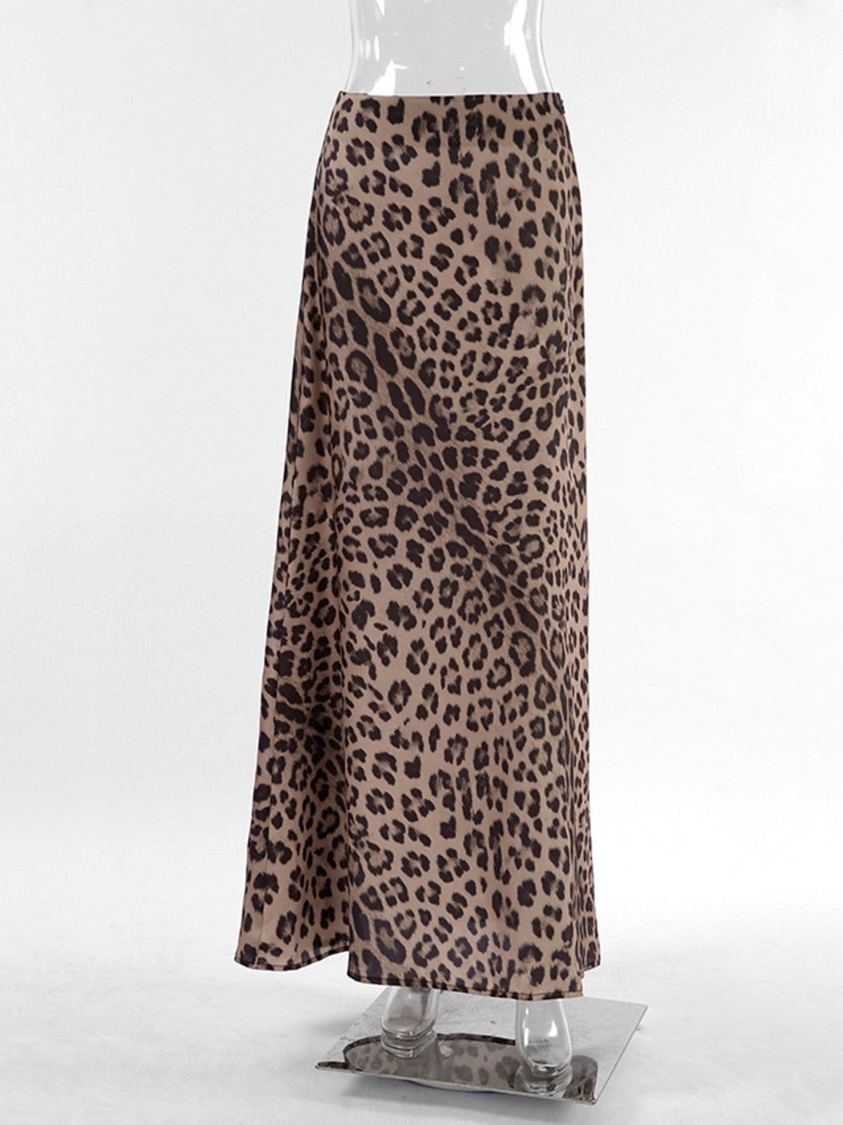 Leopard Print Maxi Skirt