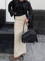 Slit Midi Skirt