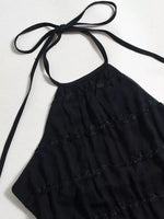 Ruched Halter Neck Maxi Dress