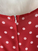 Polka Dot Ruffled Tiered Dress