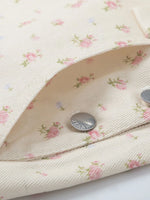 Floral Print Square Neck Overall Dress