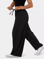Drawstring Wide Leg Pants