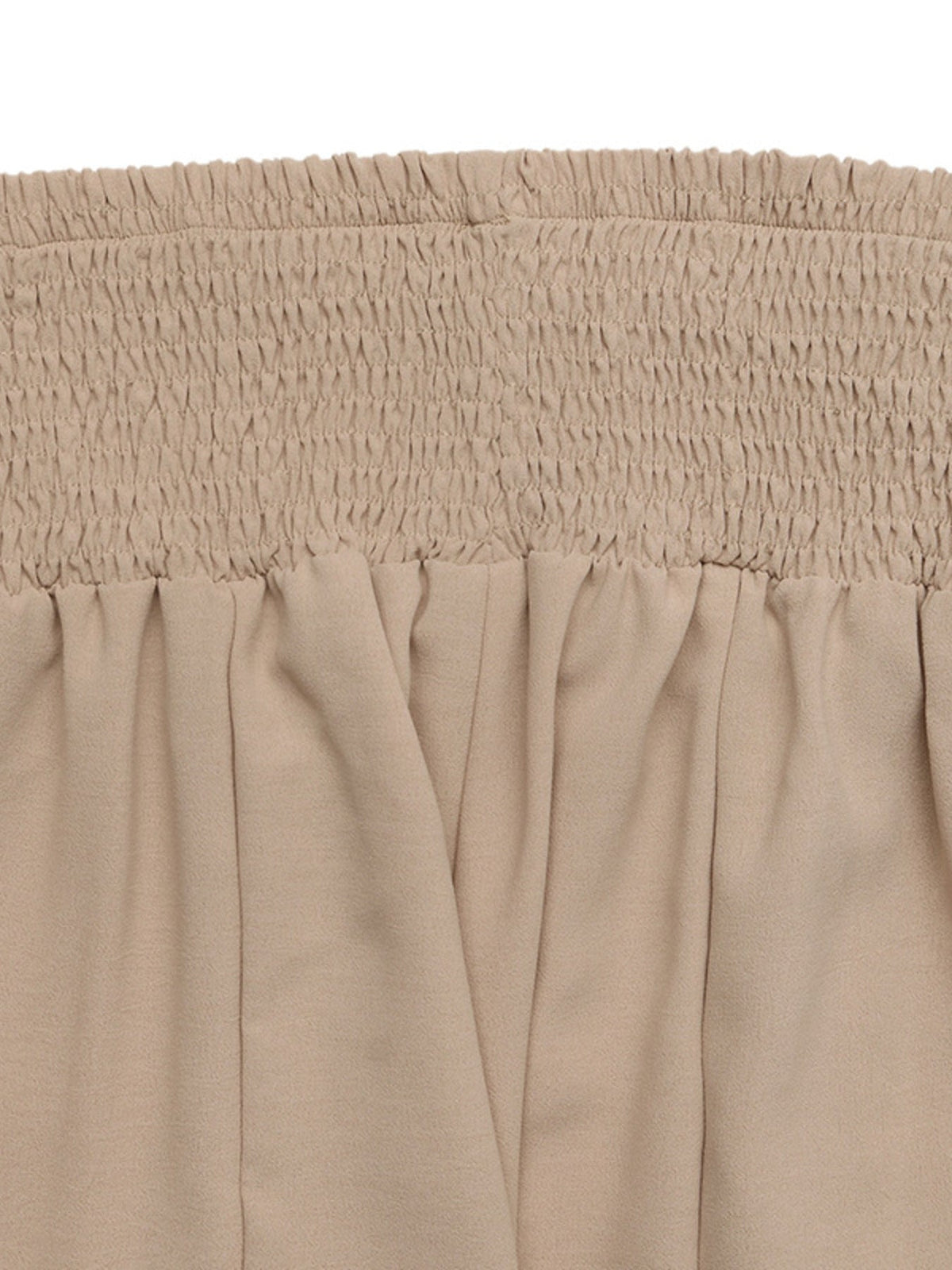 Smocked Waist Wide Leg Pants