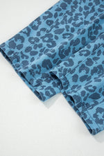 Leopard Print Barrel Leg Jeans