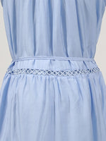 Hollow Out Sleeveless Midi Dress