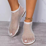 Round Toe Hollow Out Slip-Ons
