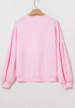 Bow Round Neck Long Sleeve Sweatshirt