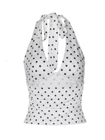 Polka Dot Halter Neck Cami