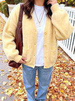 Button Up V-Neck Cardigan