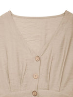 V-Neck Wide Leg Jumpsuit