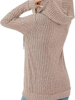 Ribbed Zip Up Hooded Outerwear