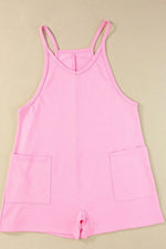Sleeveless Romper with Pockets