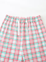 Children's Cartoon Graphic Ruffle Trim Tee & Plaid Shorts Set