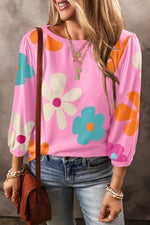 Printed Round Neck Top