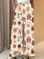 Printed Wide Leg Pants