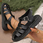 Round Toe Platform Sandals