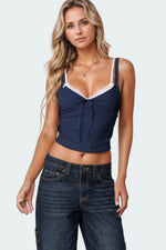 Lace Detail V-Neck Cami