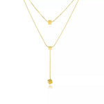 18K Gold-Plated Double Layered Geometric Necklace