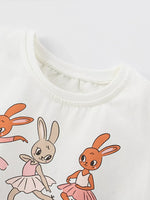 Children's Bunny Graphic Tulle Dress