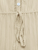 Tiered V-Neck Long Sleeve Dress