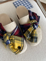 Bow-Knot Plaid Comfort Slip-Ons
