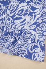 Floral Print Spaghetti Strap High Waist Dress