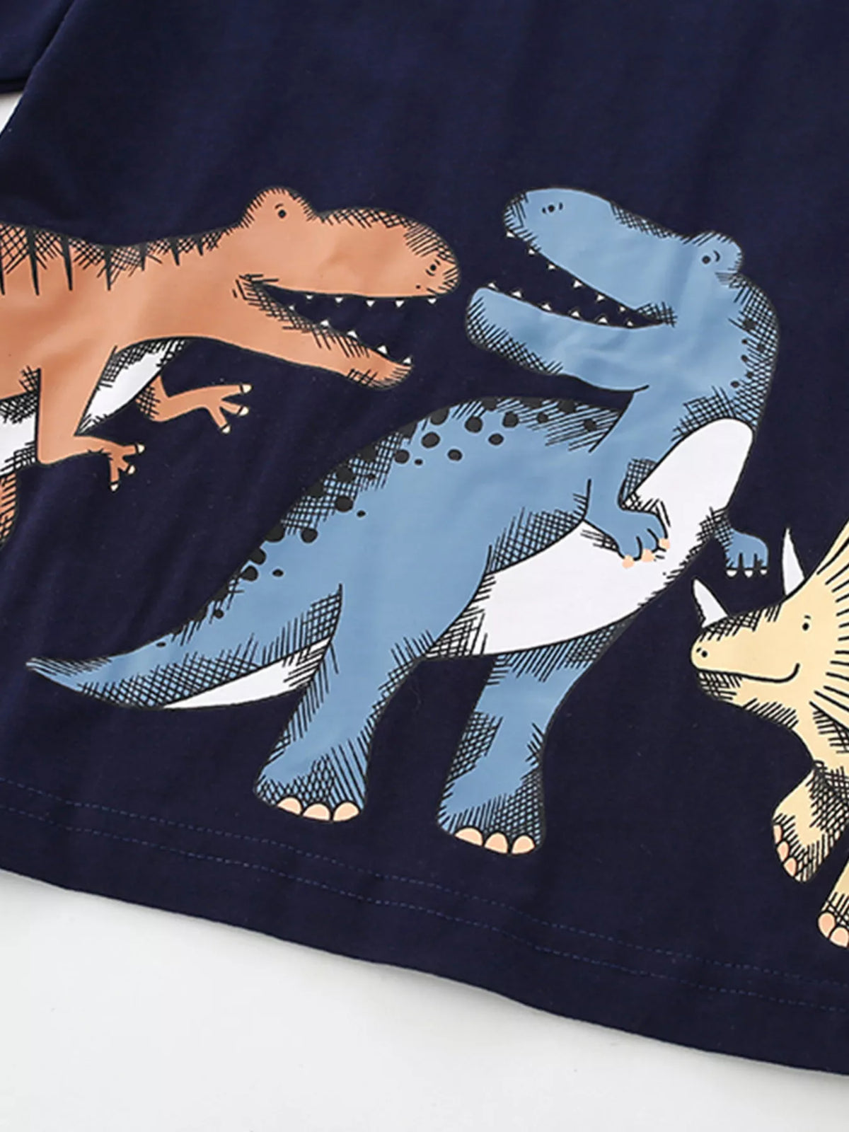 Children's Dinosaur Print Short Sleeve T-Shirt & Shorts Set