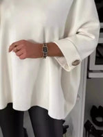 Full Size Round Neck Drop Shoulder Top with Ribbed Trim Plus Size