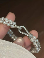 Pearl & Zircon Embellished Bracelet