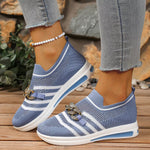 Round Toe Mesh Slip-Ons
