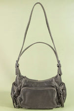 Fame Multi Pocket Leather Shoulder Bag