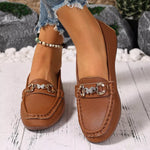 Round Toe Slip-Ons