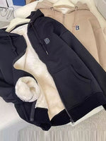 Fleece-Lined Zip-Up Hoodie