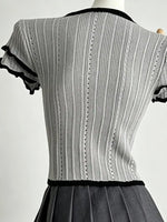 Peter Pan Collar Short Sleeve T-Shirt