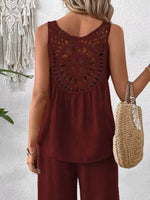 Round Neck Tank and Pants Set