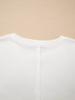 Exposed Seam Detail Color Block Patch Pocket Drop Shoulder Sweatshirt