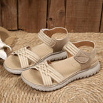 Open Toe Woven Strap Sandals